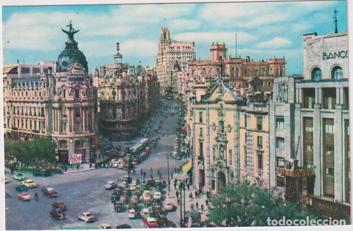 Postales: Madrid. Avenida de Jos&eacute; Antonio. 1960 - Foto 1