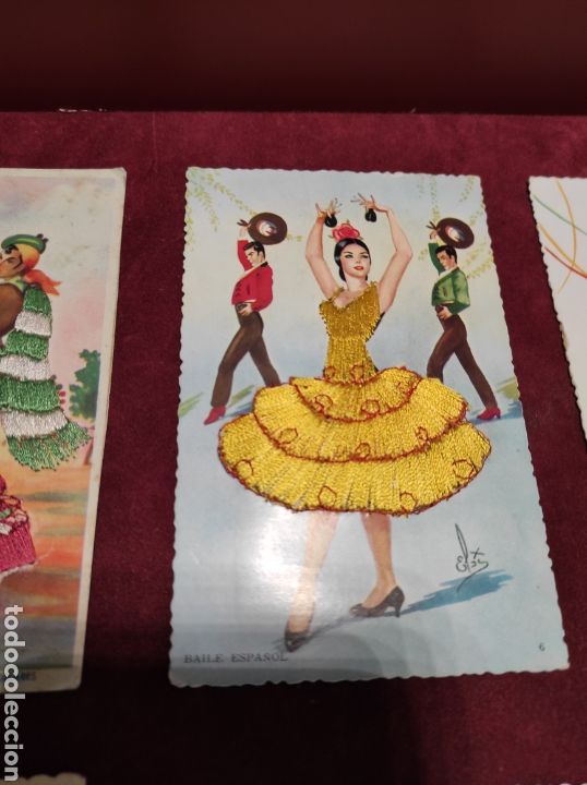 Postales: Postales bordadas Espa&ntilde;olas lote de ocho - Foto 6