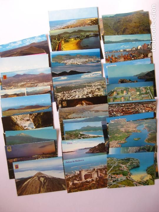 Postales: POSTALES ESPA&Ntilde;A ISLAS (LOTE DE 61) - Foto 1