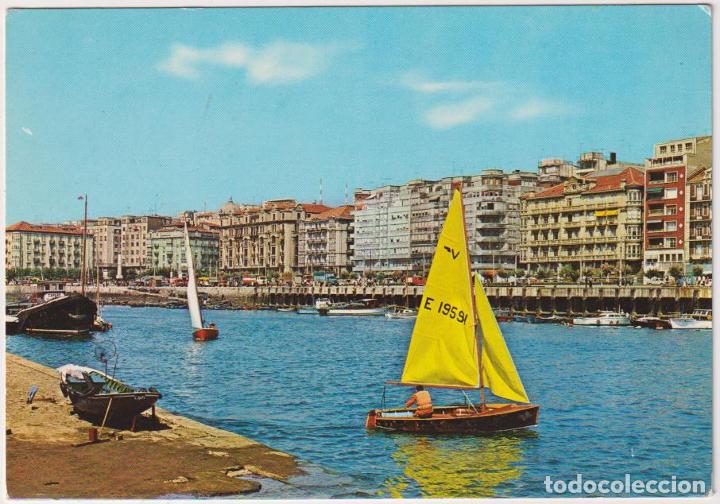 Postales: Santander. Puerto Chico y Paseo de Castelar - Foto 1
