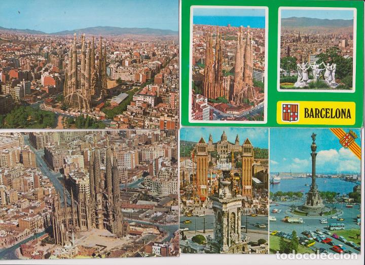 Postales: Barcelona. Lote de 4 Postales. Escritas al dorso - Foto 1