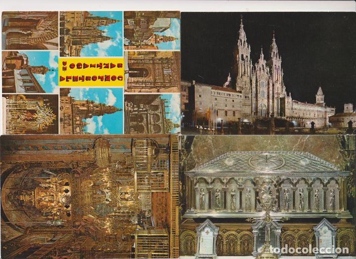 Postales: Santiago de Compostela. Lote de 4 Postales - Foto 1