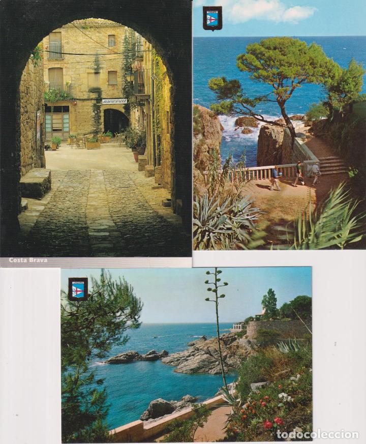 Postales: Costa Brava. lote de 3 postales: Peratallada y S&acute;Agaro (2) - Foto 1