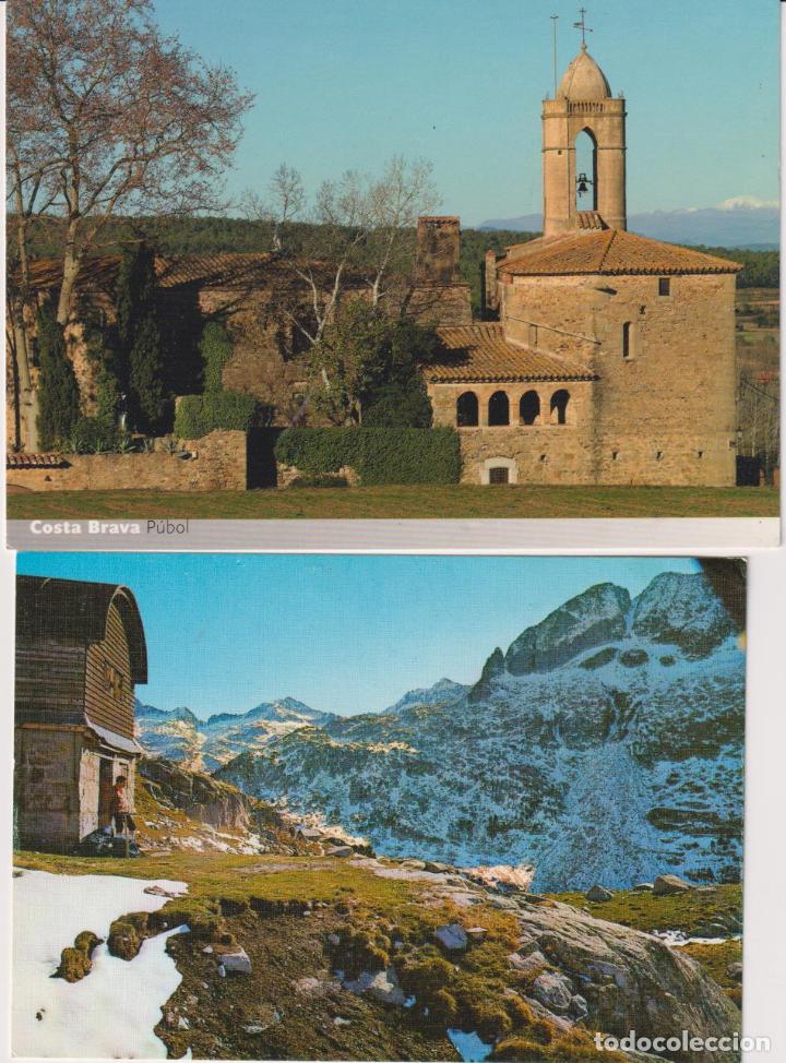 Postales: Costa Brava. Lote de 2 postales: P&uacute;bol y Refugio Enher - Foto 1