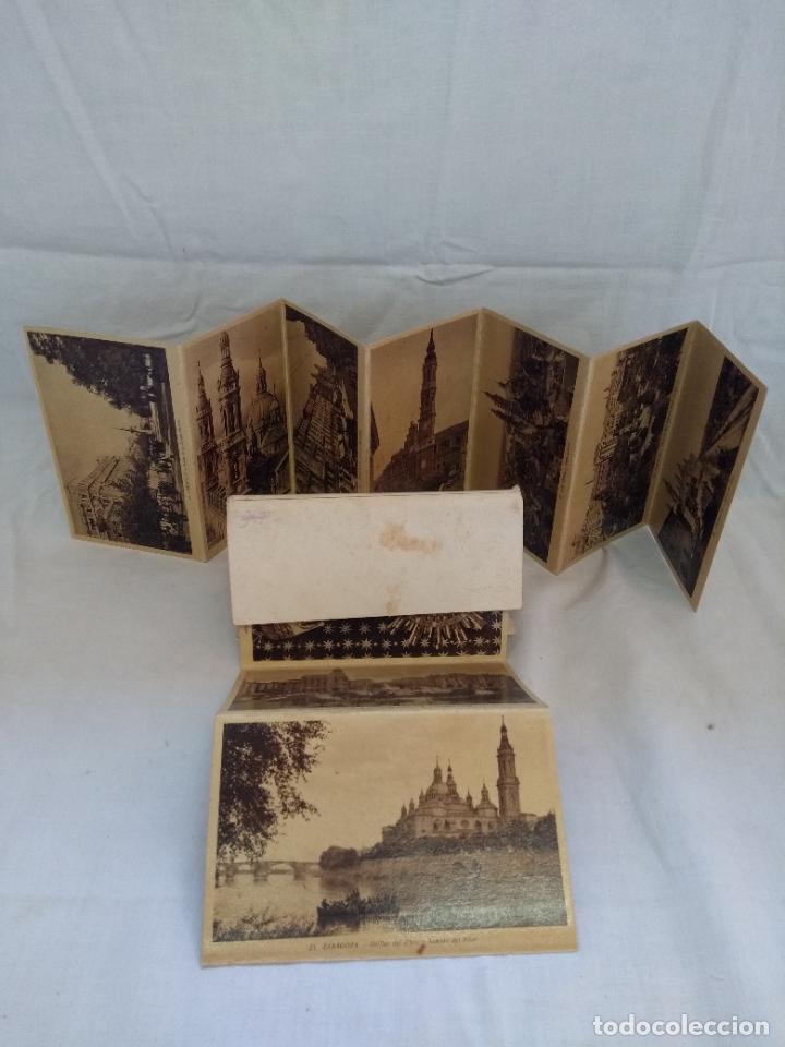 Postales: Librito de postales. Zaragoza, Murcia y Santiago. - Foto 3
