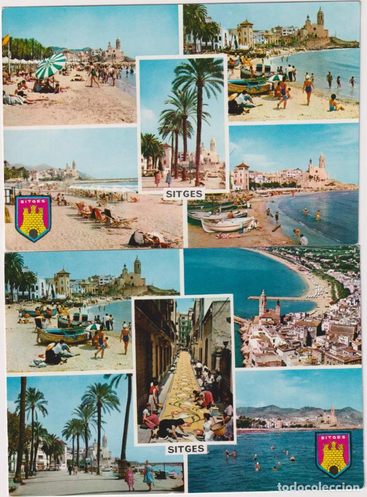 Postales: Sitges. Lote de 2 postales: Vistas - Foto 1