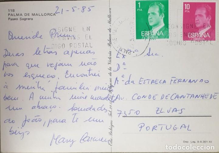 Postales: PALMA DE MALLORCA - SPAIN - OLD POSTCARD 1985 - X - Foto 2
