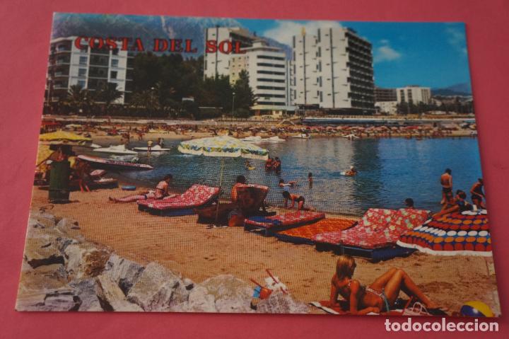 Postales: POSTAL SIN CIRCULAR DE PLAYA MARBELLA COSTA DEL SOL LOTE 47 - Foto 1