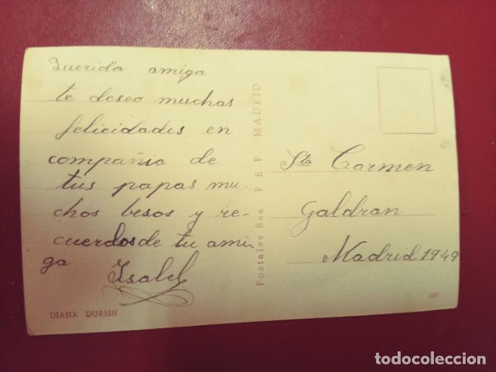 Postales: Postal Diana Durbin (ESCRITA) - Foto 2