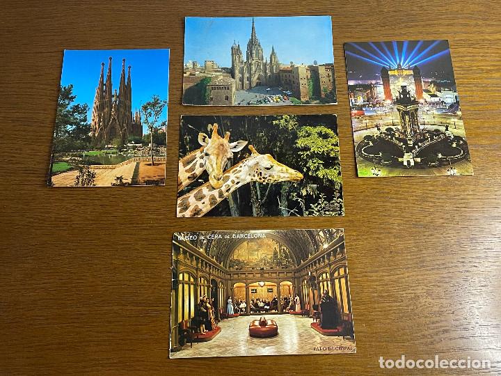 Cartoline: 5 POSTALES ANTIGUAS BARCELONA