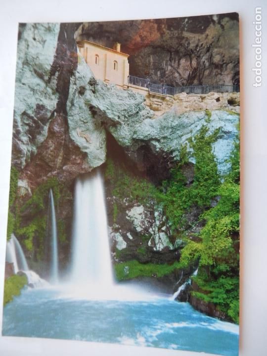 Cartes Postales: COVADONGA - GRUTA DE LA VIRGEN Y CASCADA - A&Ntilde;OS 60- TARJETA POSTAL
