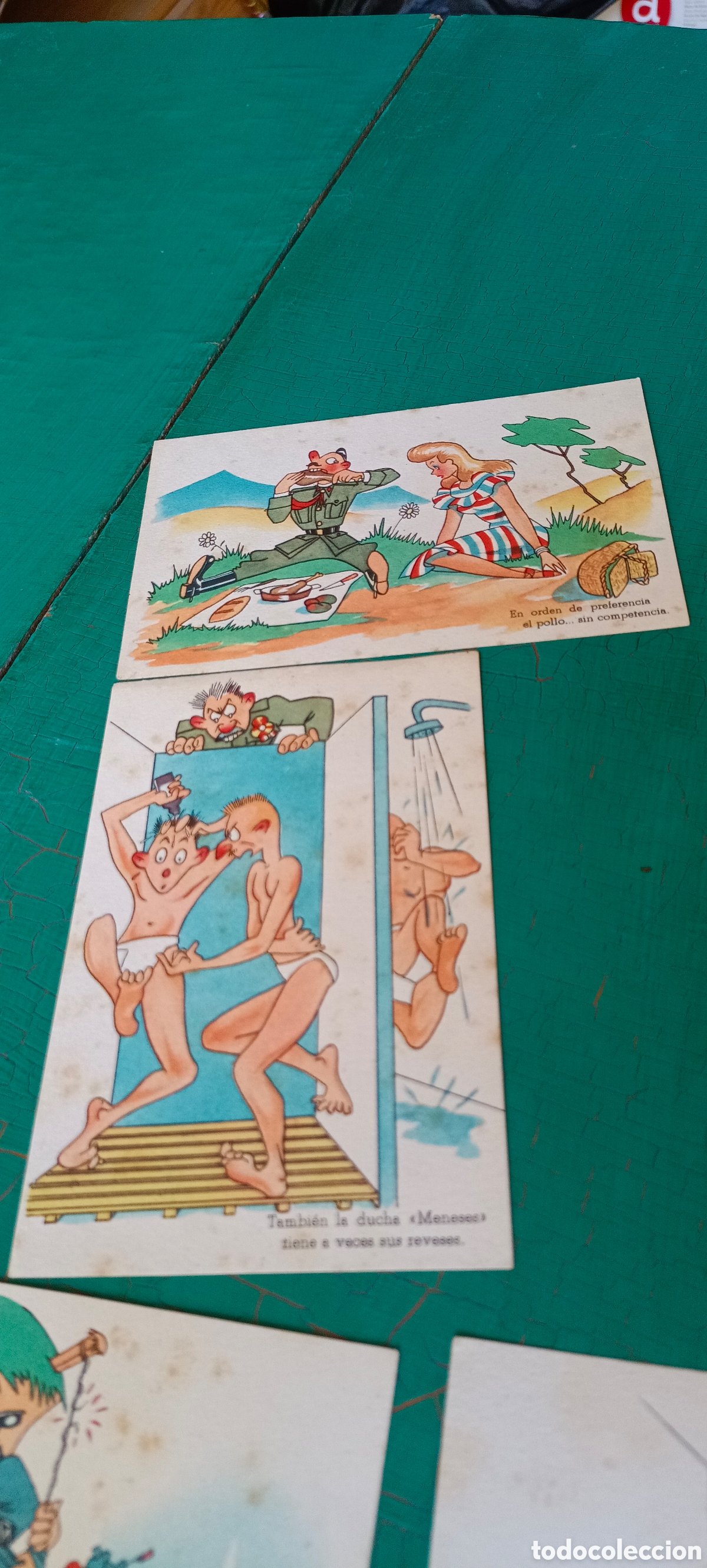 Postales: Tarjetas S&aacute;tiras militares (lote de 8) - Foto 5