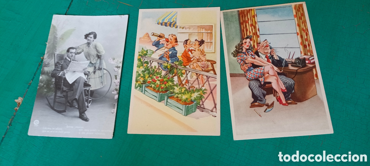 Postales: Postales c&oacute;micas y S&aacute;tiras (lote de 13) - Foto 4