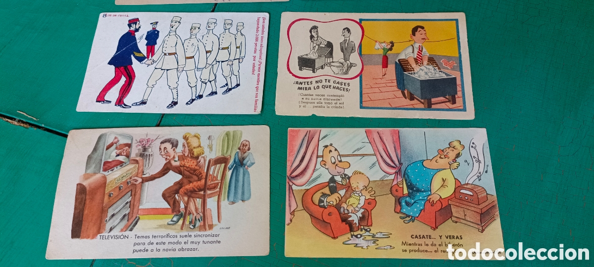 Postales: Postales c&oacute;micas y S&aacute;tiras (lote de 13) - Foto 6