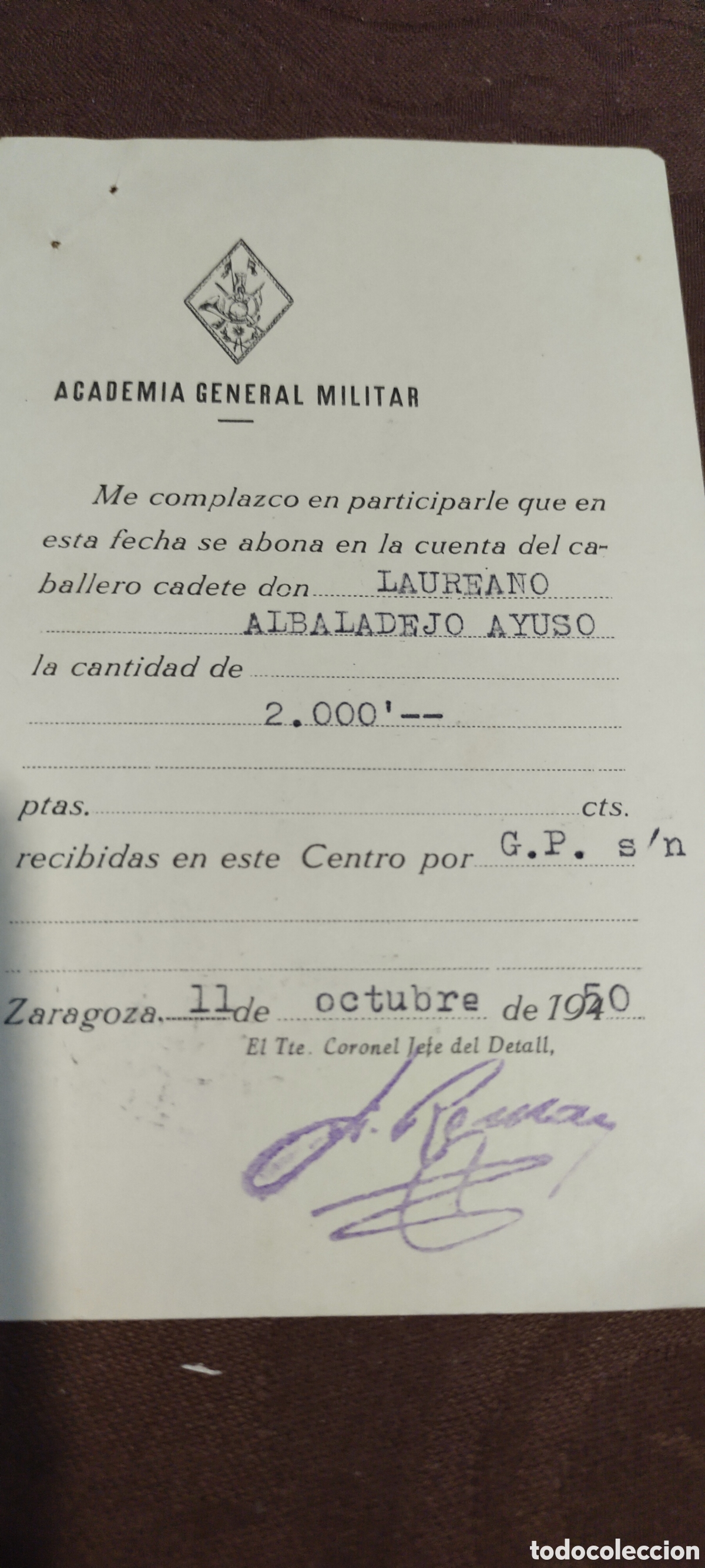 Postales: Postal T&aacute;nger academia general militar - Foto 1