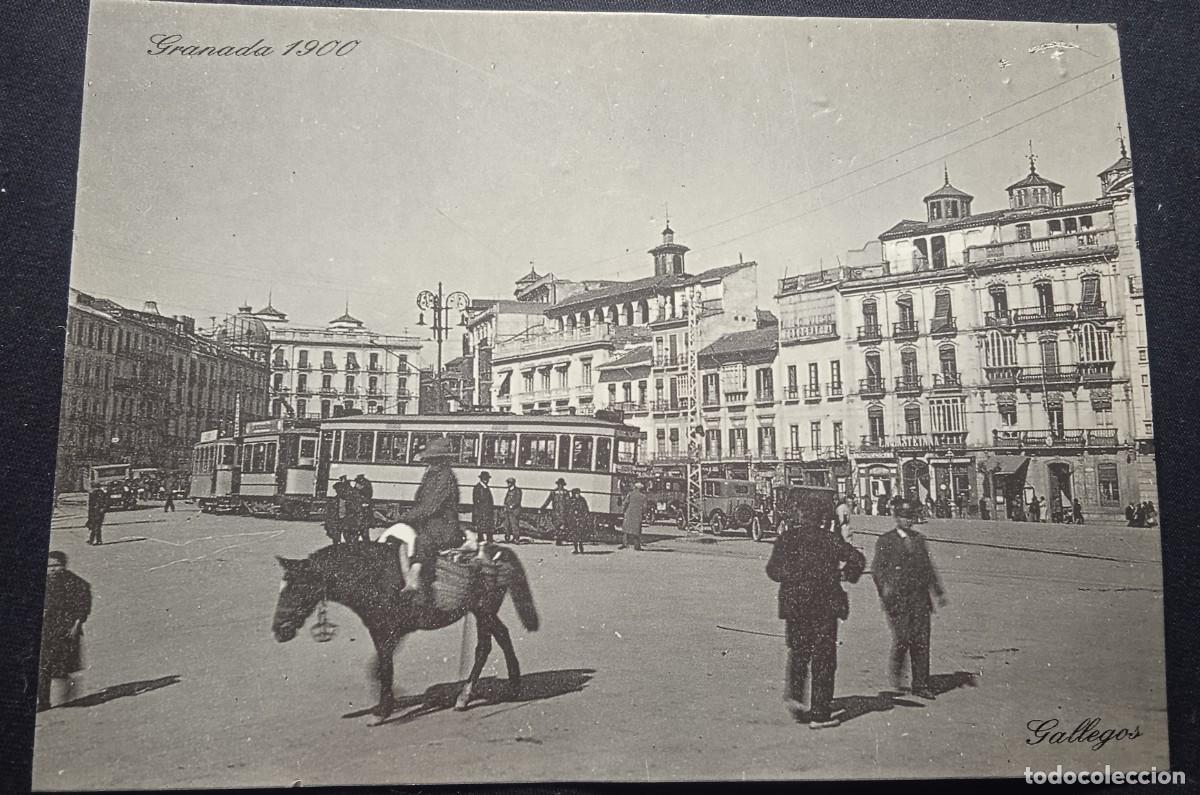 Postales: Postal Granada 1900, Puerta Real. - Foto 1