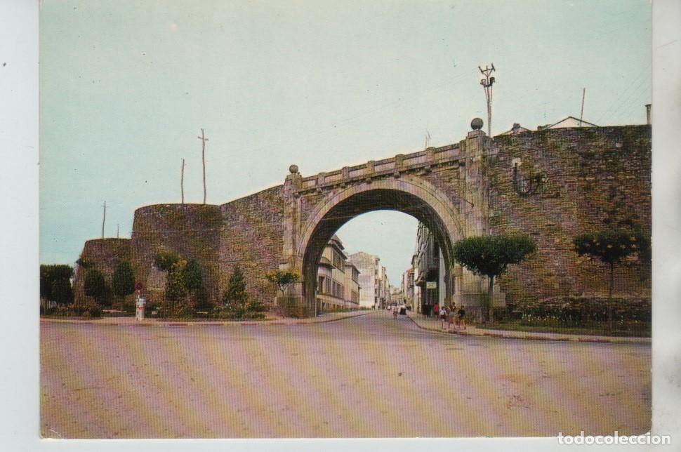 Postales: POSTAL PUERTA DEL HOSPITAL LUGO - Foto 1