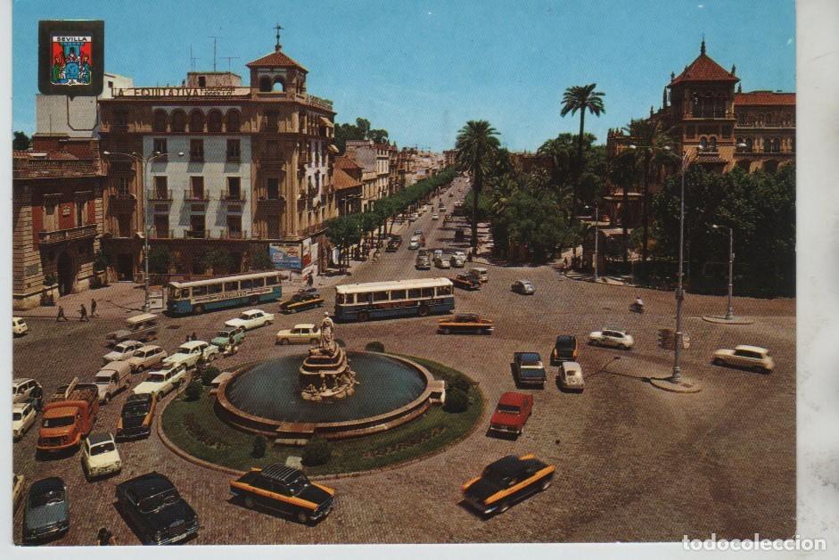 Postales: POSTAL PUERTA DE JEREZ SEVILLA - Foto 1