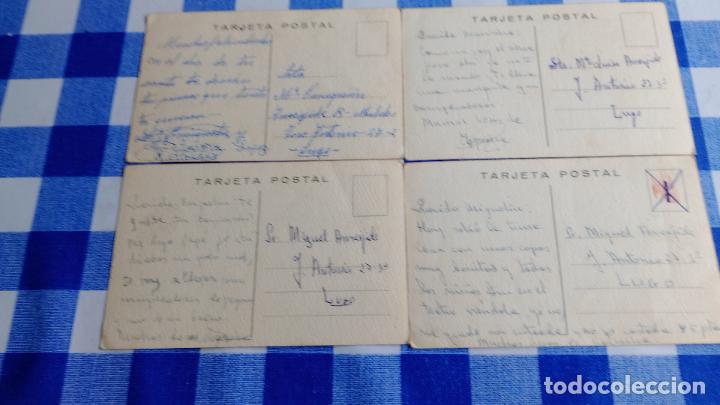 Postales: 4 POSTALES CON ILUSTRACIONES DE AROZTEGUI, ESCRITAS - Foto 5