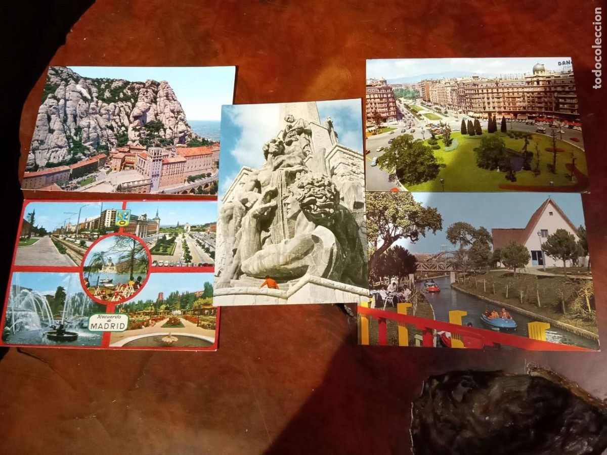 Postales: 5 POSTALES BARCELONA Y MADRID - Foto 1