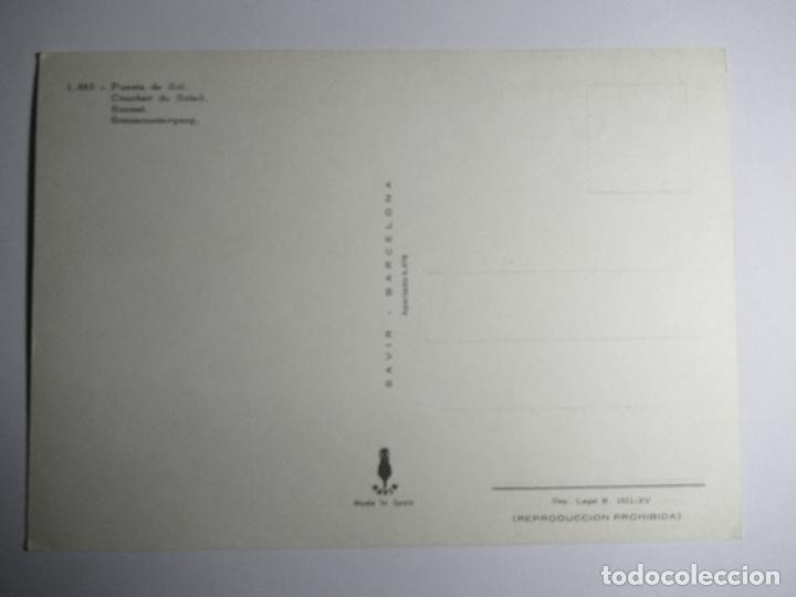 Postales: Puesta de Sol - Sabir n&ordm; 1885 - S/C - Foto 2