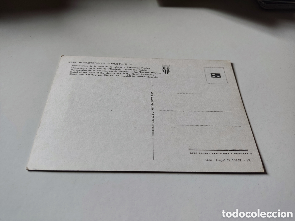 Postales: Postal monasterio de Poblet - Foto 2