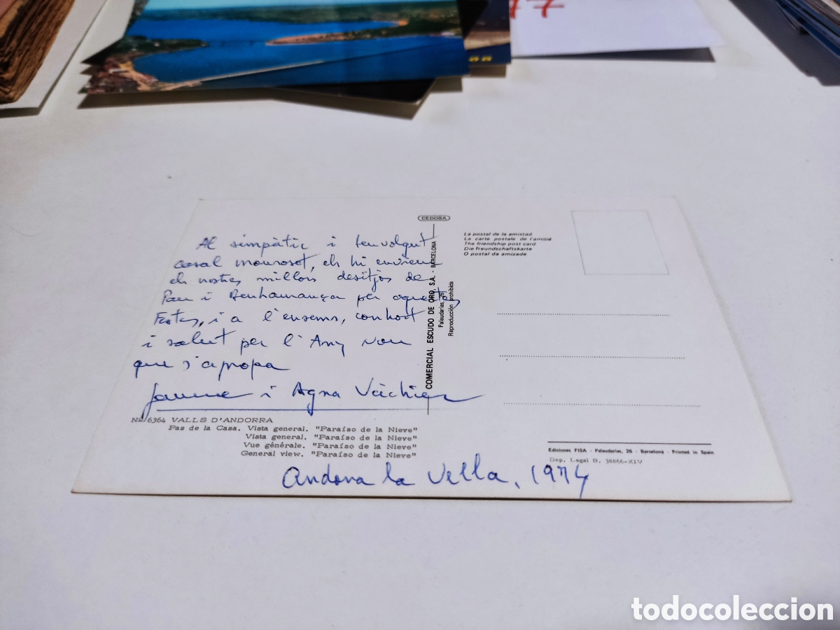 Postales: Postal Andorra Valls - Foto 2