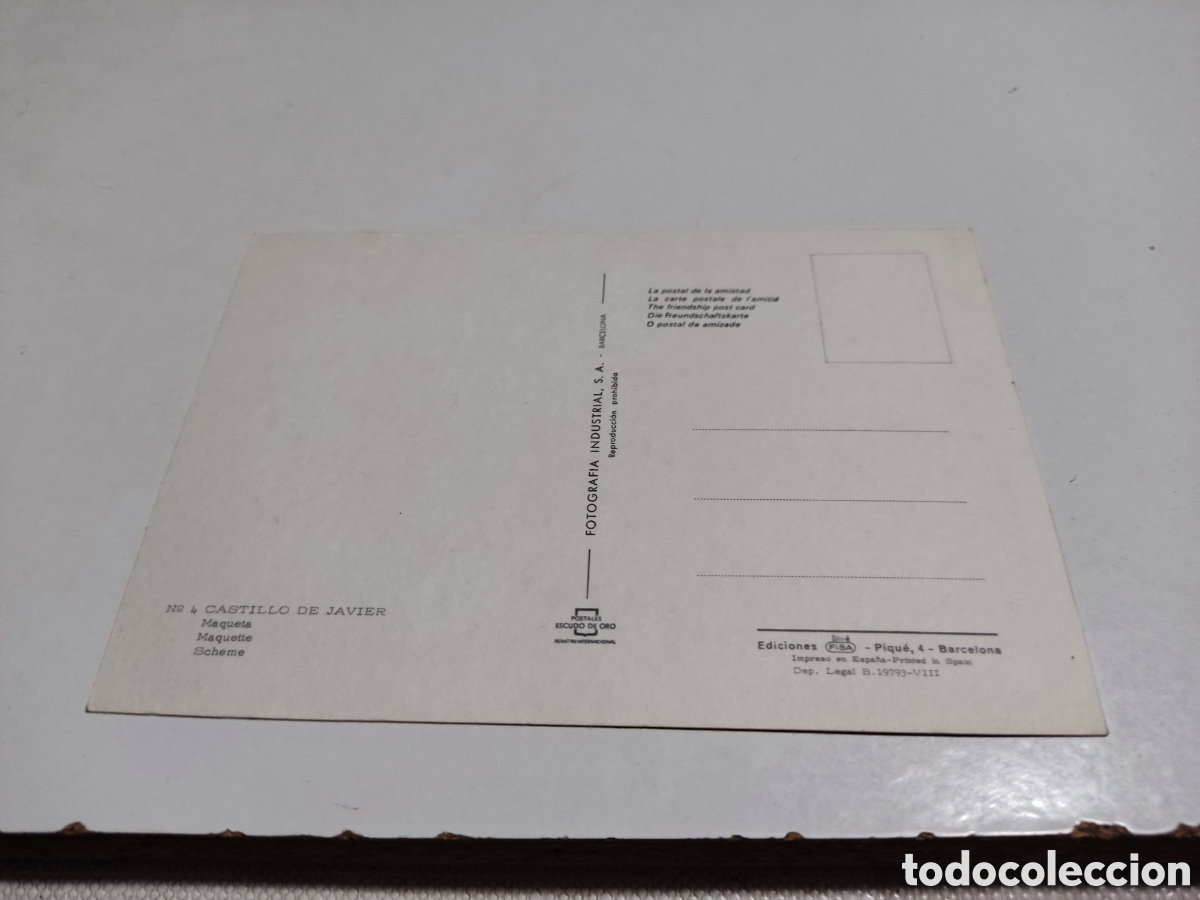 Postales: Postal castillo de Javier maqueta - Foto 2