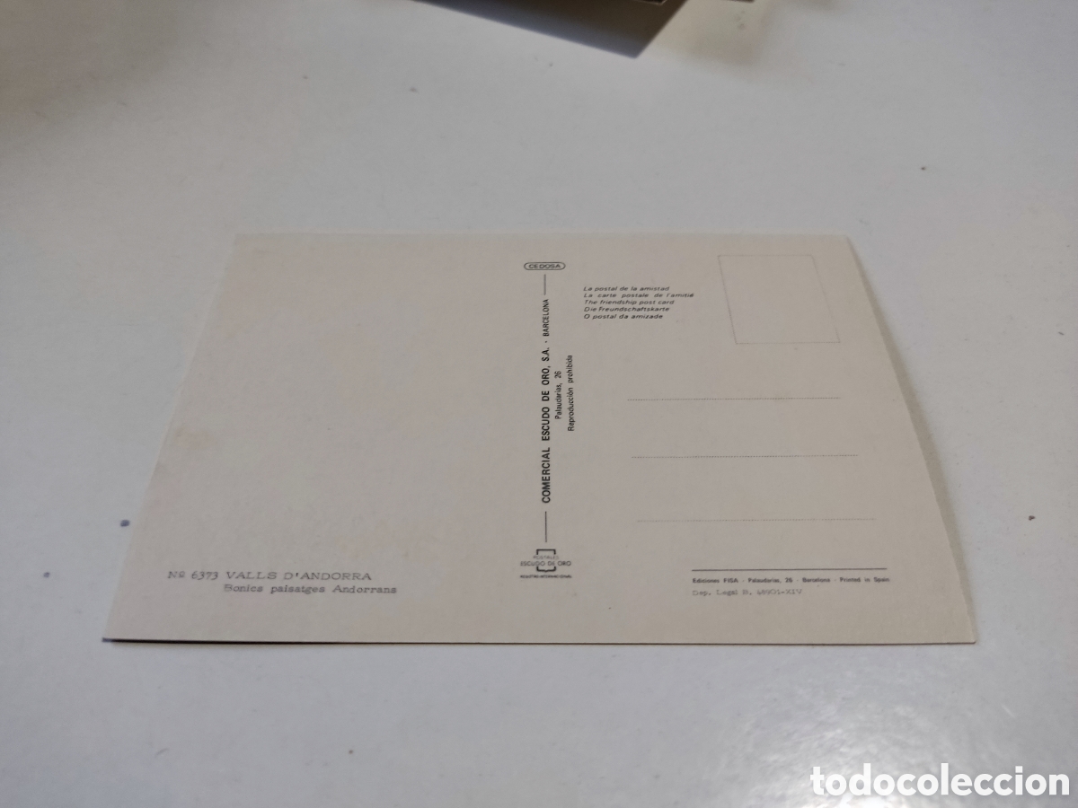 Postales: Postal Valls de Andorra - Foto 2