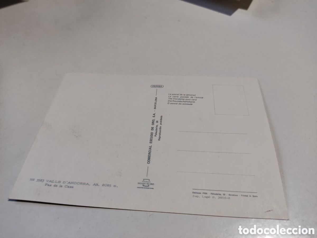 Postales: Postal Valls de Andorra - Foto 2