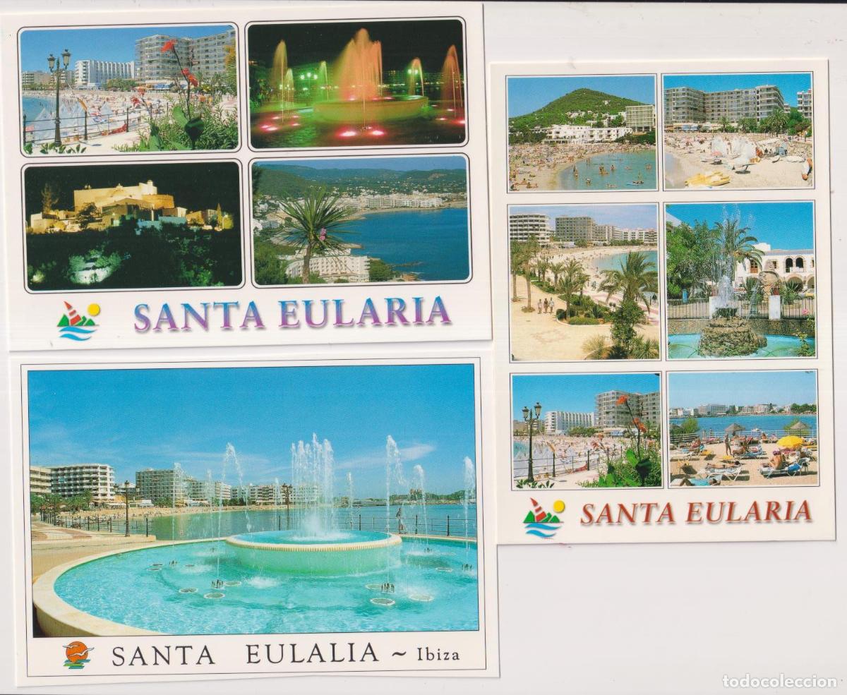 Postales: Ibiza. Lote de 3 Postales de Santa Eulalia - Foto 1
