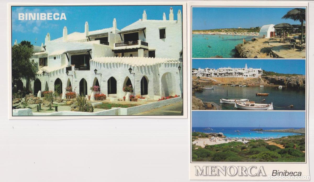 Postales: Menorca. 2 postales de Binibeca - Foto 1