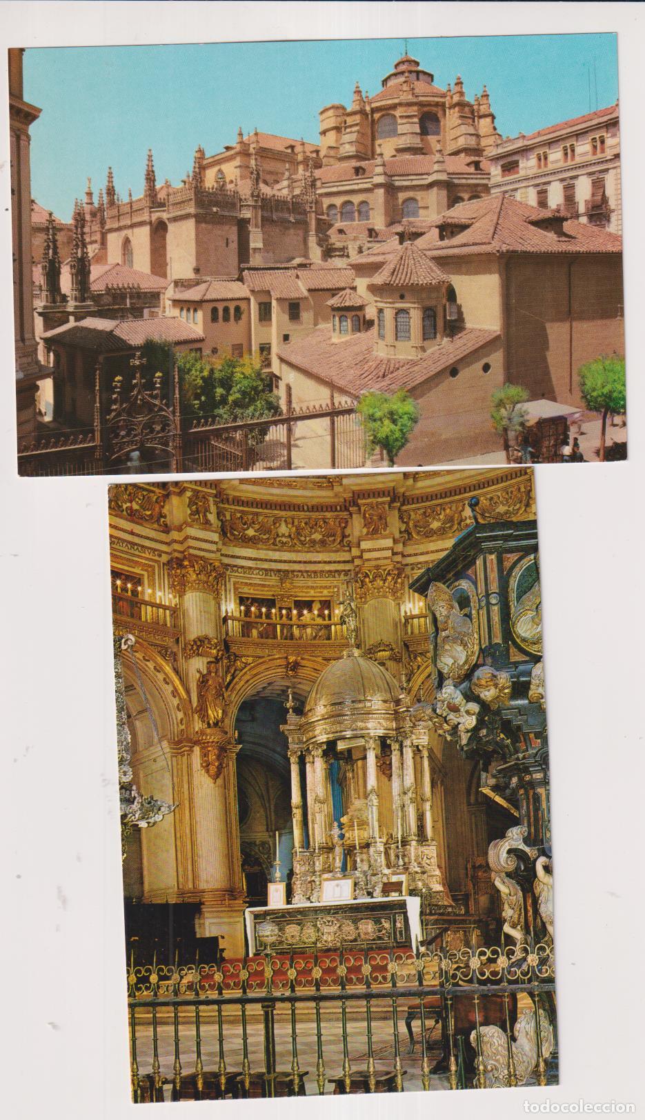 Postales: Granada. Lote de 2 Postales. Catedral y Capilla Real. - Foto 1