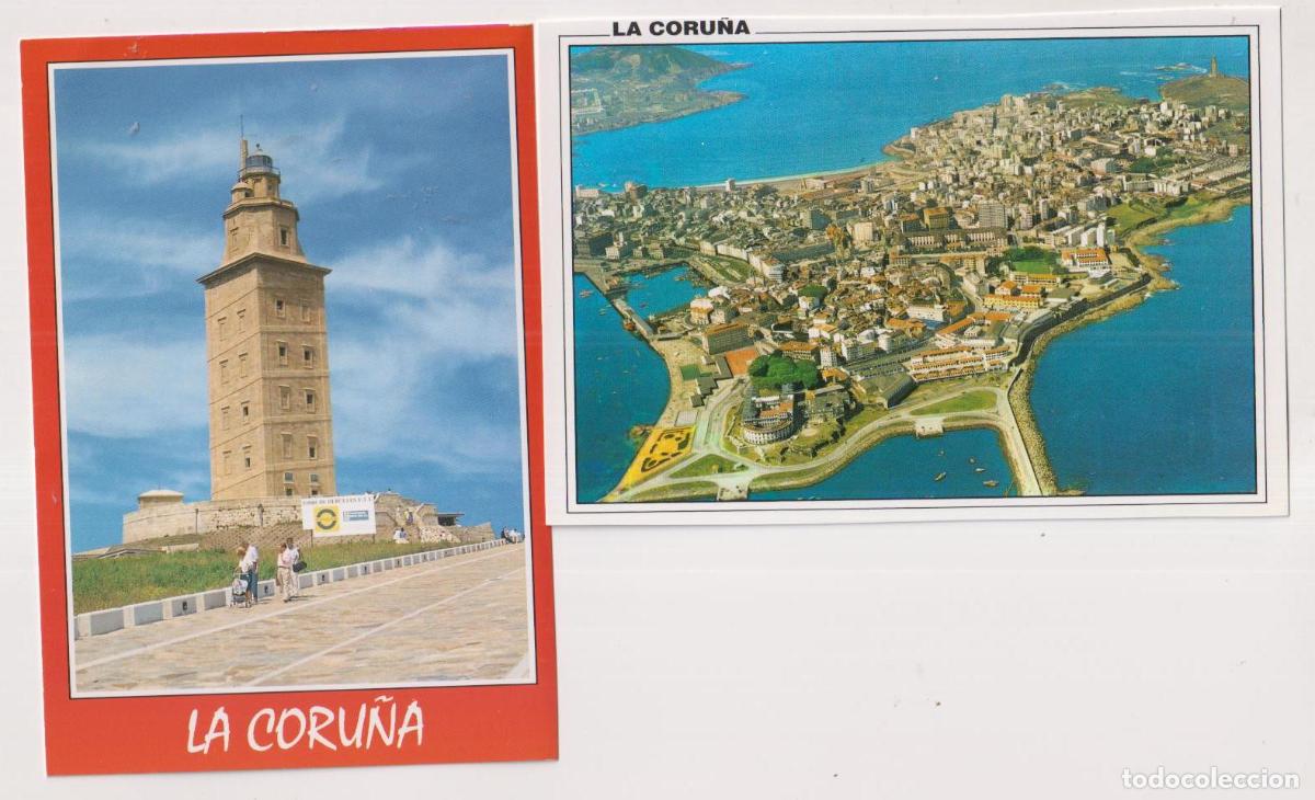 Postales: La Coru&ntilde;a. Torre de H&eacute;rcules y Vista A&eacute;rea - Foto 1