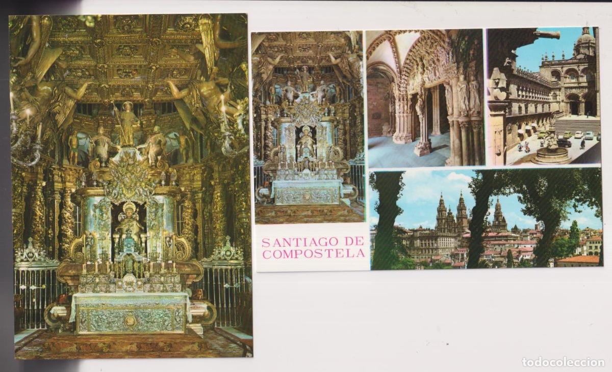Postales: Santiago de Compostela. Lote de 2 postales - Foto 1