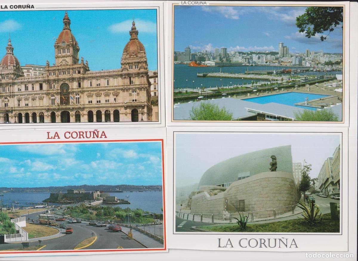 Postales: La Coru&ntilde;a. Lote de 4 Postales - Foto 1