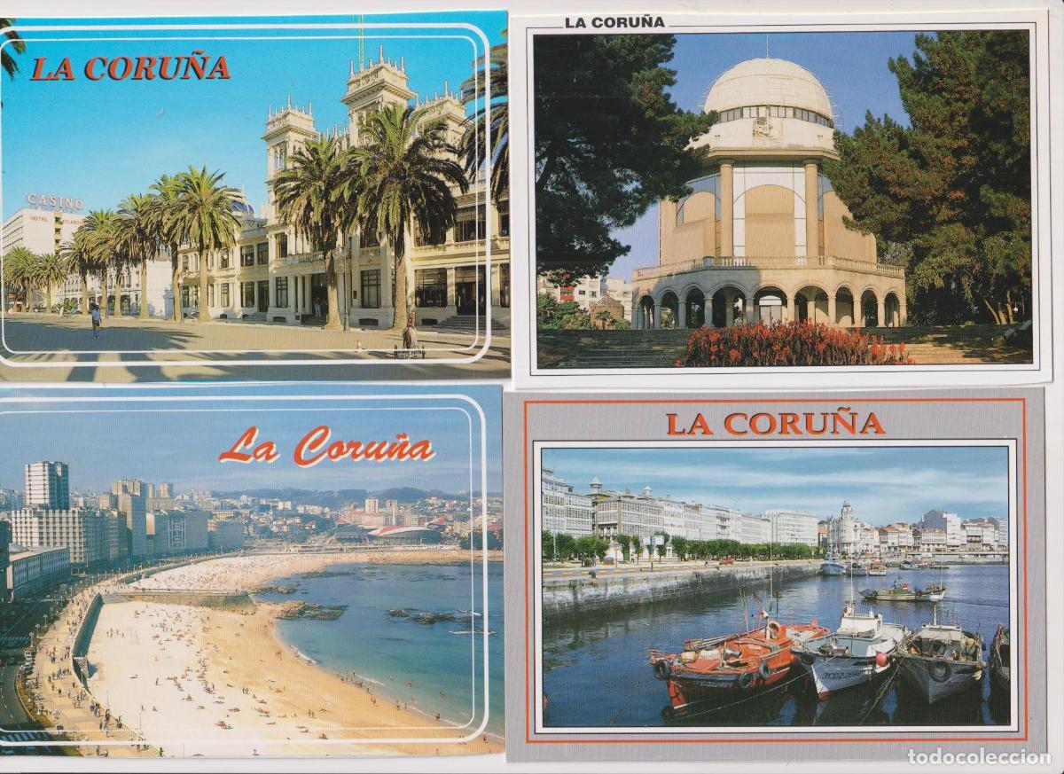 Postales: La Coru&ntilde;a. Lote de 4 Postales - Foto 1