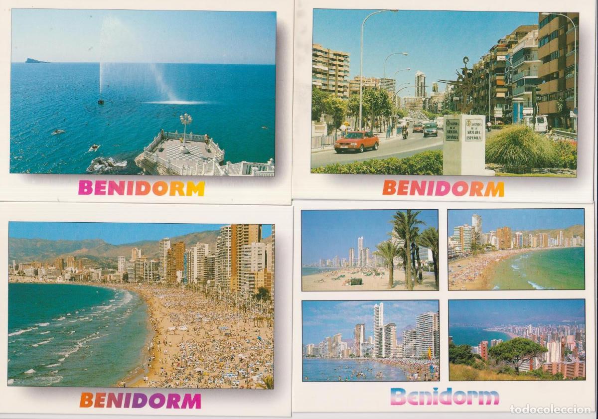 Postales: Benidorm. lote de 4 postales. sin circular - Foto 1