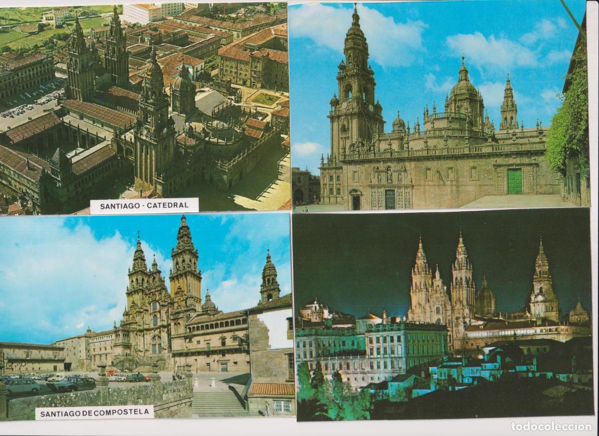 Postales: Santiago de Compostela. lote de 4 postales. sin circular - Foto 1