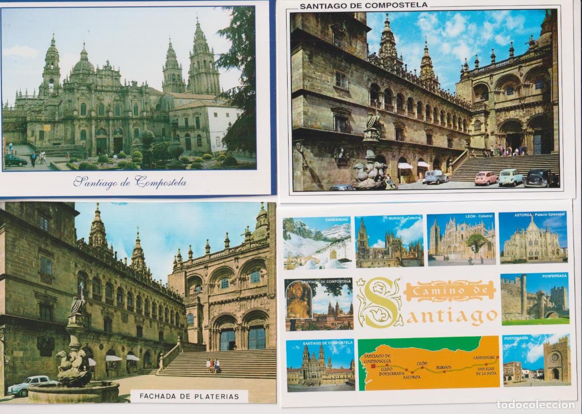 Postales: Santiago de Compostela. lote de 4 postales. sin circular - Foto 1