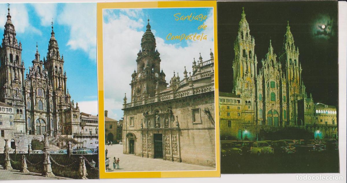 Postales: Santiago de Compostela. lote de 3 postales. sin circular - Foto 1