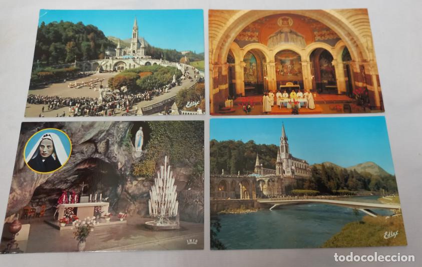 Postales: LOTE 4 POSTALES, LOURDES, IRIS, AS EDLUX, SIN USAR, POSTAL - Foto 1