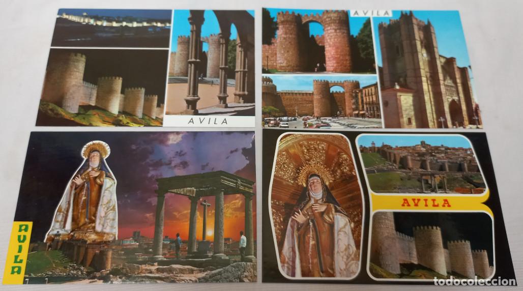Postales: LOTE DE 4 POSTALES VINTAGE SIN USAR DE AVILA - Foto 1