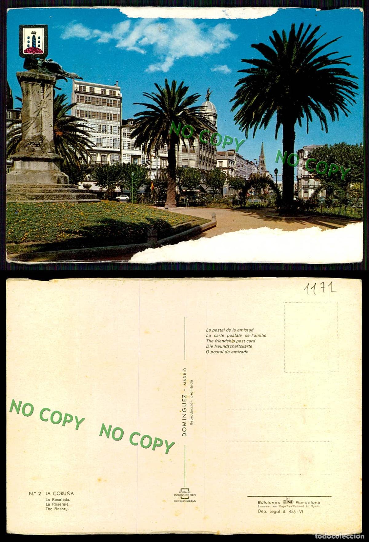 Postales: [ EC 01171 ] - ESPANA - LA CORUNA - LA ROSALEDA - Foto 1