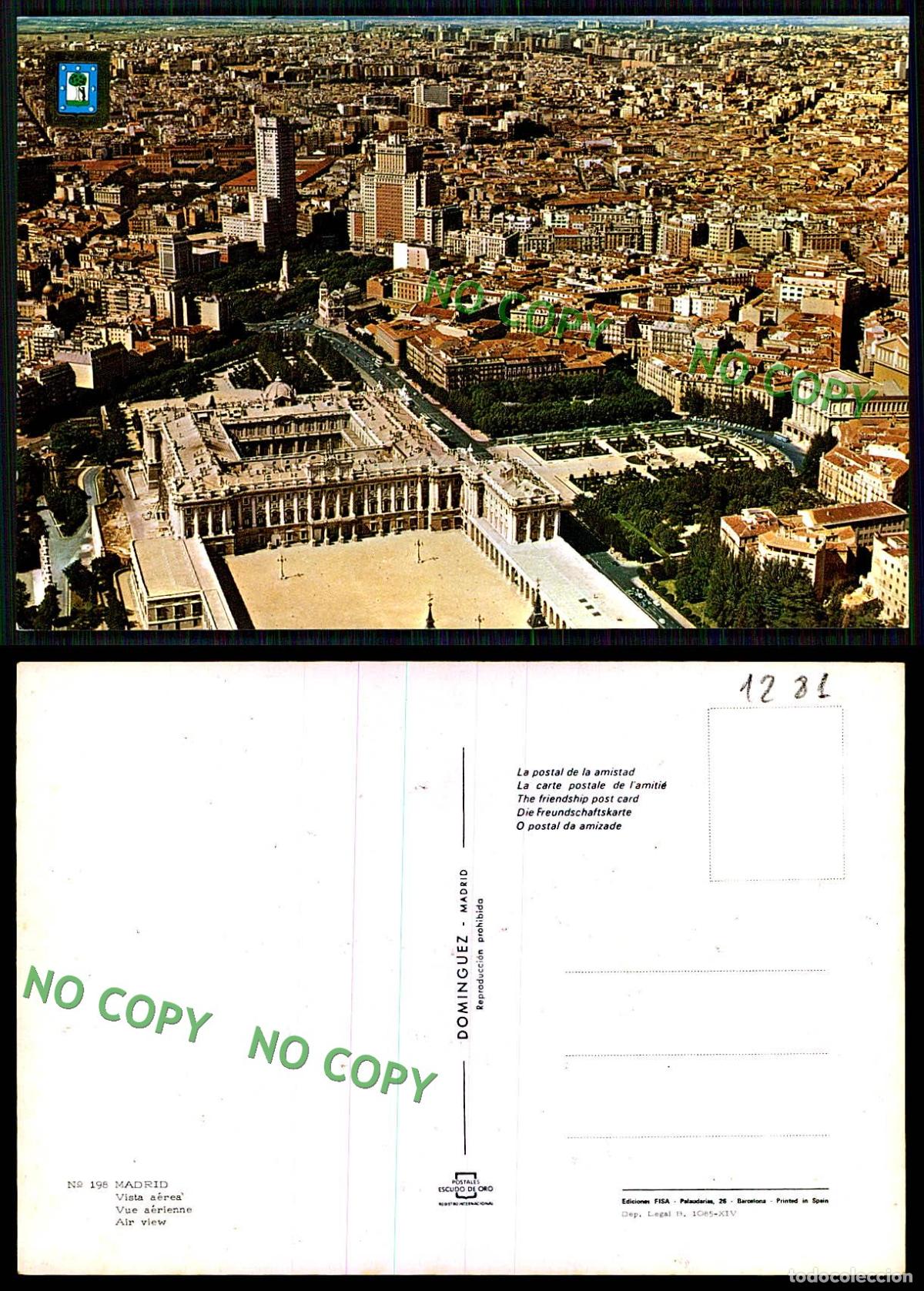Postales: [ EC 01281 ] - ESPANA - MADRID - VISTA GENERAL - Foto 1