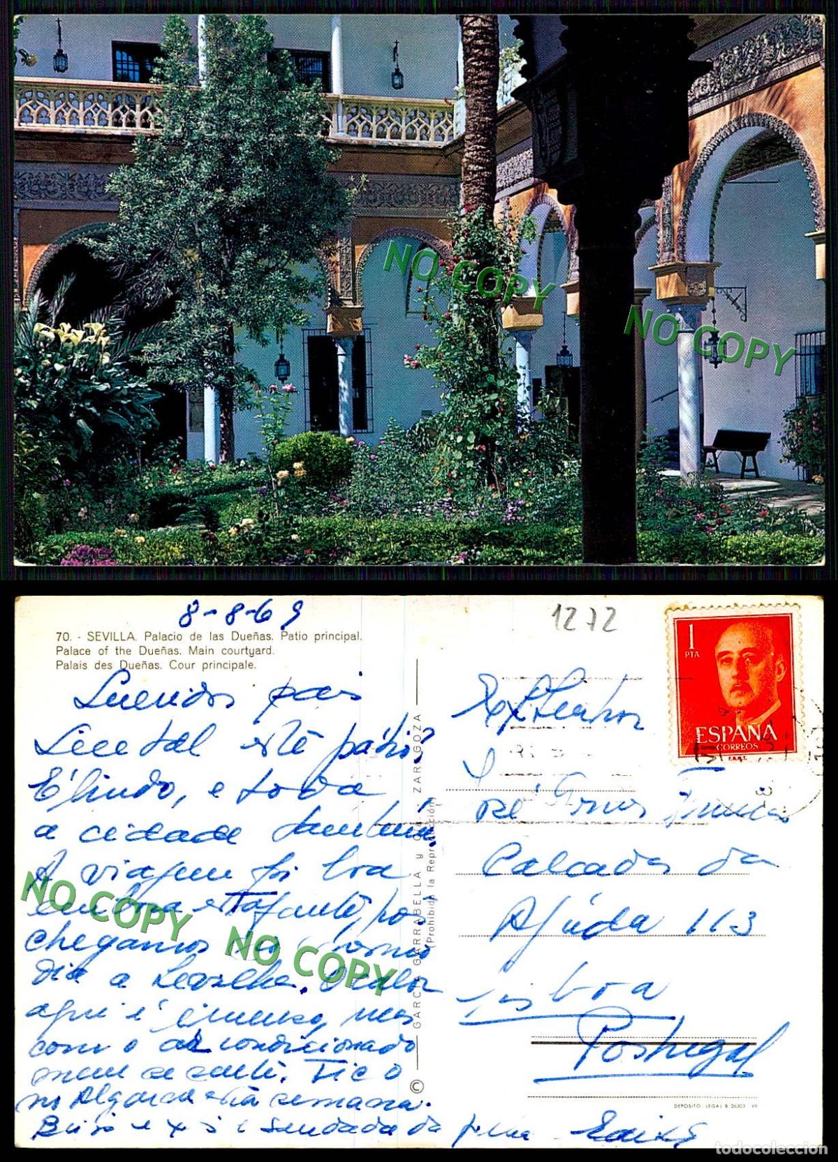 Postales: [ EC 01272 ] - ESPANA - SEVILLA - PALACIO DE LAS DUENAS - Foto 1