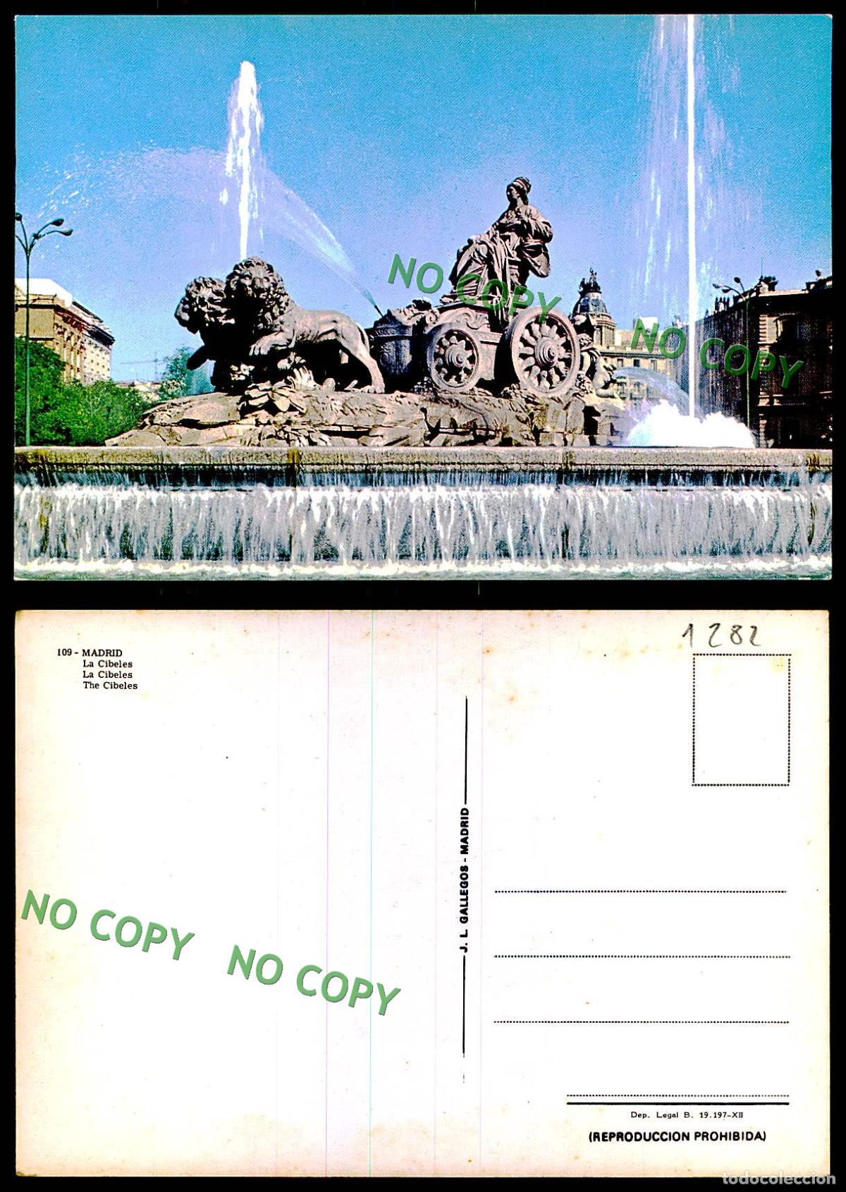 Postales: [ EC 01282 ] - ESPANA - MADRID - LA CIBELES - Foto 1