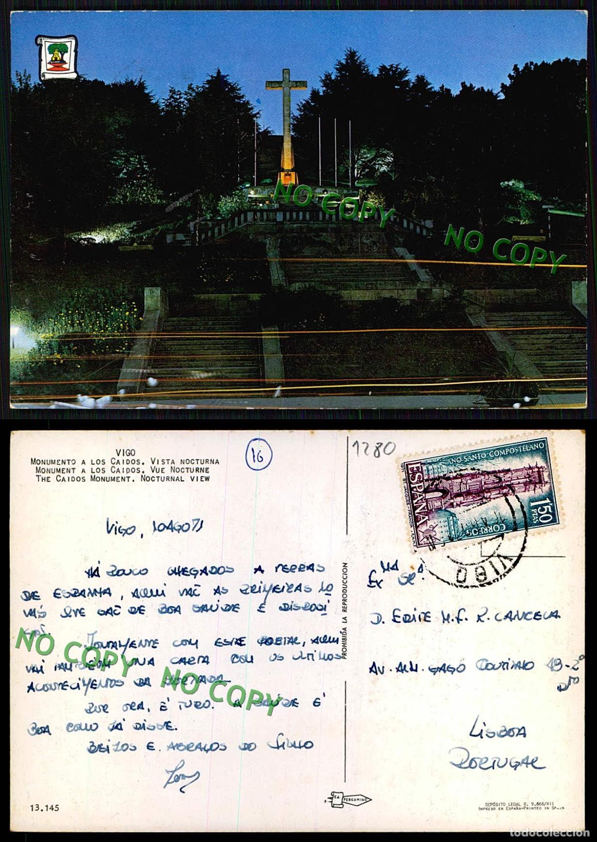 Postales: [ EC 01280 ] - ESPANA - VIGO - MONUMENTO A LOS CAIDOS - Foto 1