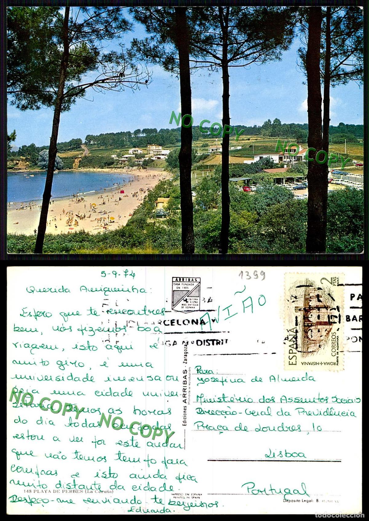 Postales: [ EC 01399 ] - ESPANA - LA CORUNA - PLAYA D PERBES - Foto 1