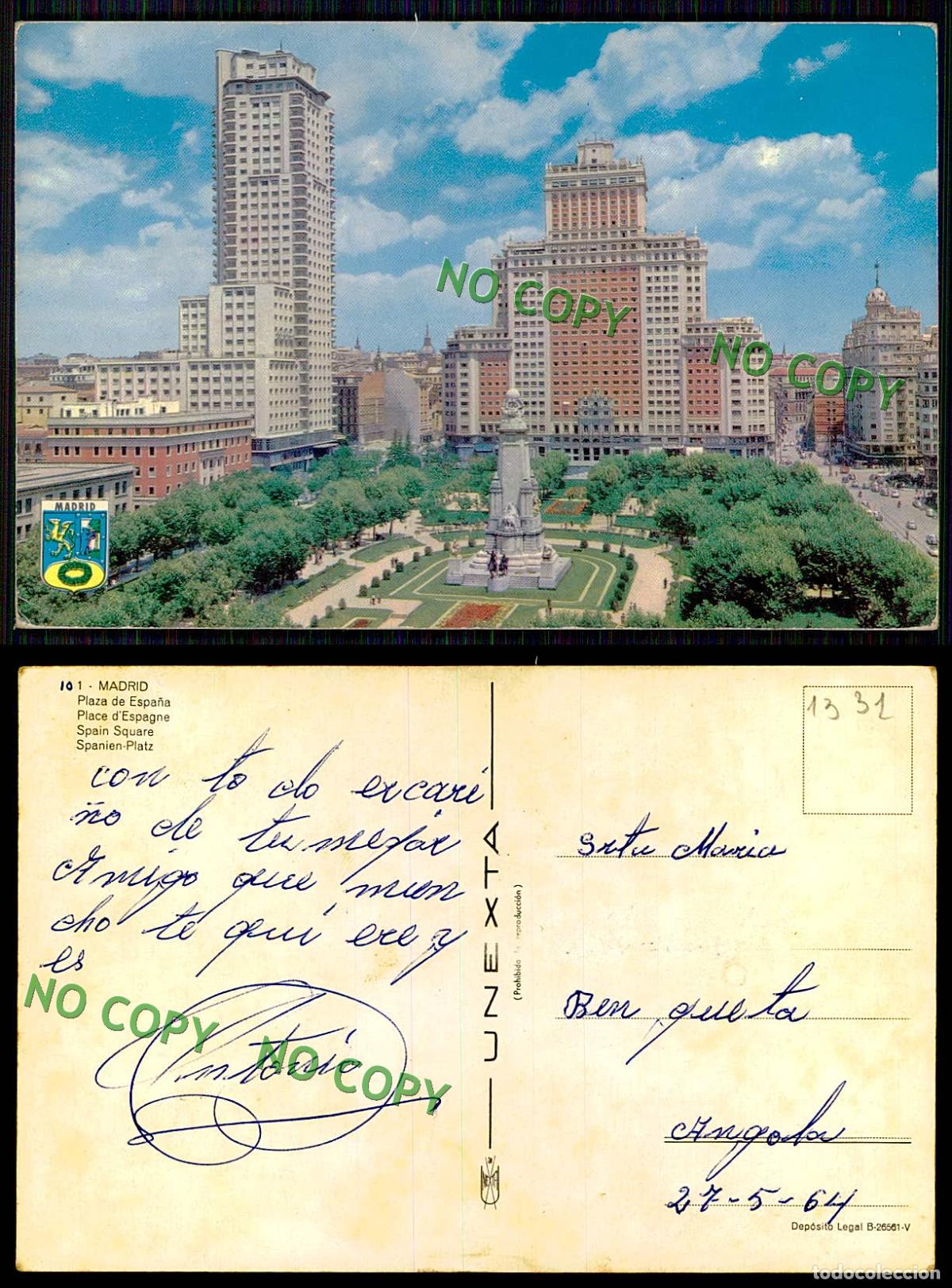 Postales: [ EC 01331 ] - ESPANA - MADRID - PLAZA DE ESPANA - Foto 1